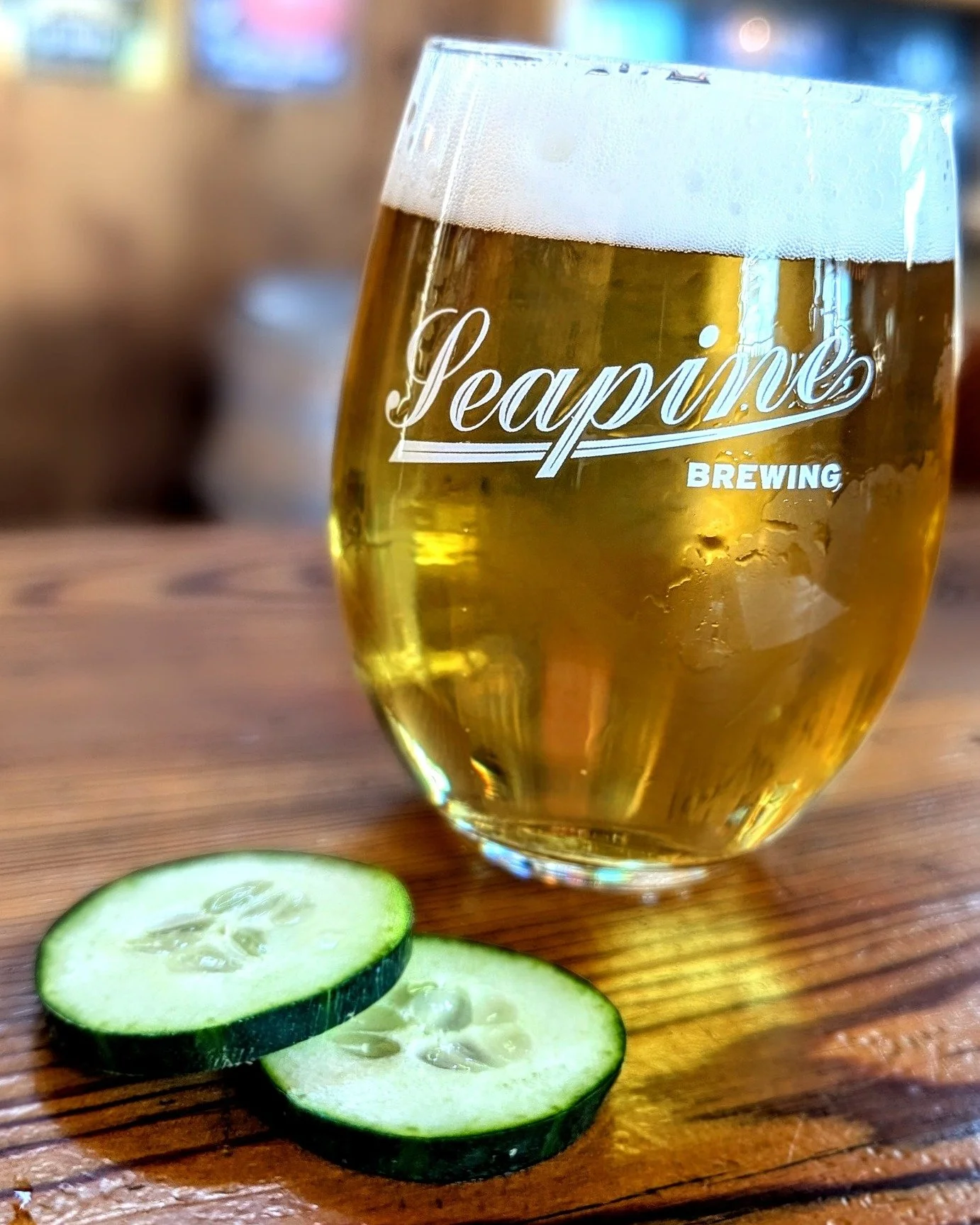 Cucumber Pool Dad is back on tap! 🍺🍋🥒🎉
One last time in 2026! Stop in for this taproom exclusive this weekend: it won't last long! 
#seattlecraftbeer #seattlebrewing #wacraftbeer #craftbeerlife