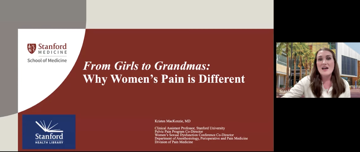 Women's Pain Management Across Their Lifespan (Stanford Pain Medicine)