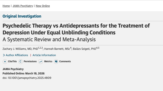 New Study Says Psychedelics Are No Better than Antidepressants; We Say There’s More to the Story
