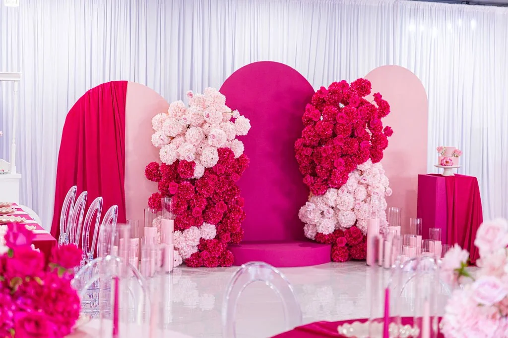 The Pink Affair event at The Valentine Event Venue - Event designed by our talented design partner Indira Sohan of So.Crafty Event Designs