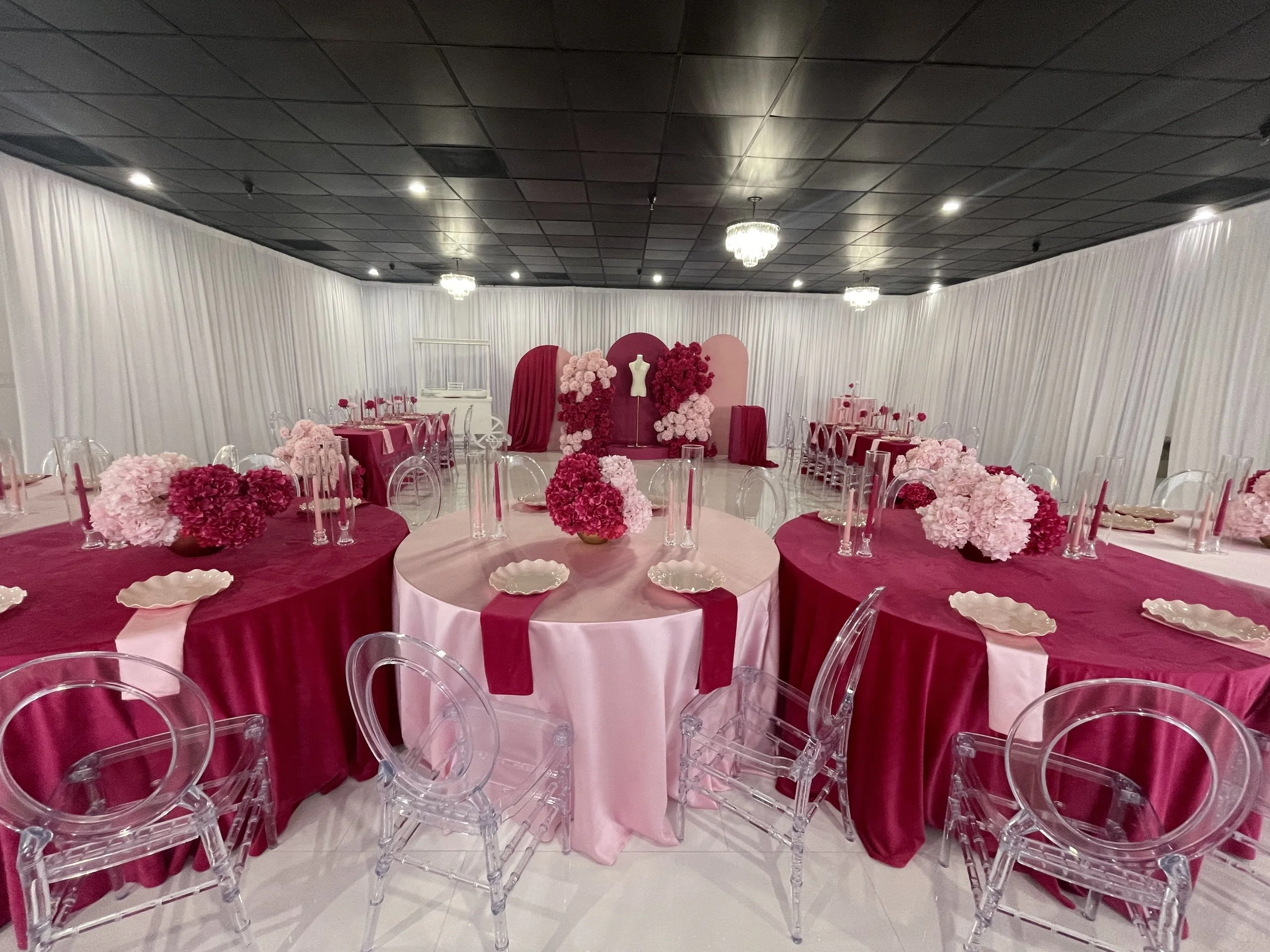 The Pink Affair: A Bridal Shower Themed Event at The Valentine Event Venue - Event designed by our talented design partner Indira Sohan of So.Crafty Event Designs
