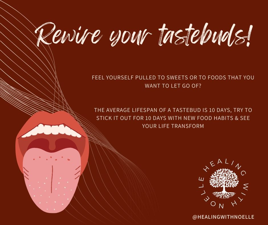New habits can be challenging to integrate. If you're trying to build new habits with food, this information can help you to be successful. Taste Buds get replaced after about 10 days, meaning that you can use this to help transition your body and br