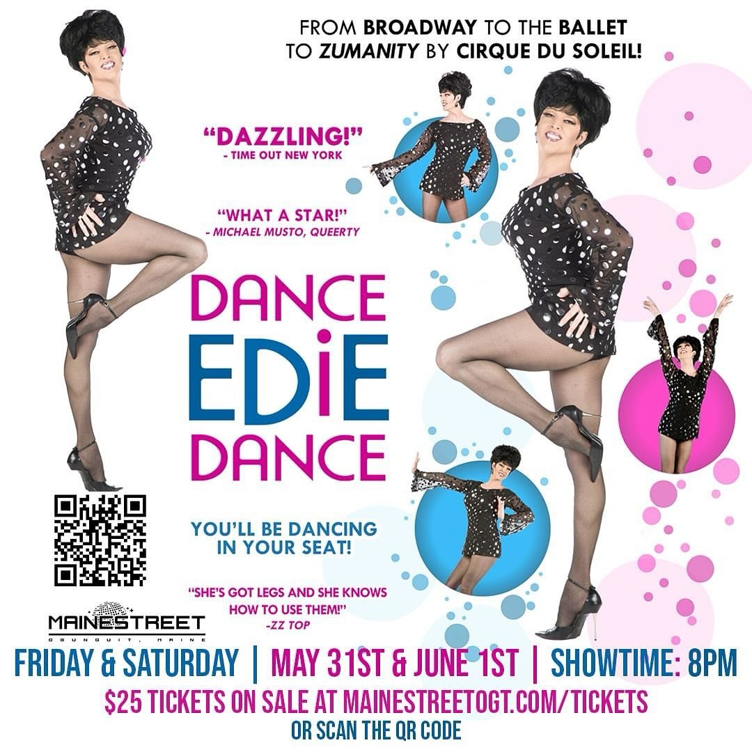 Posted @withregram &bull; @mainestreetogt &ldquo;DANCE, EDIE, DANCE!&rdquo; Drag Sensation EDIE has heard those three words her entire life. First from her parents insisting she perform for guests in the living room of their family home in Portland, 