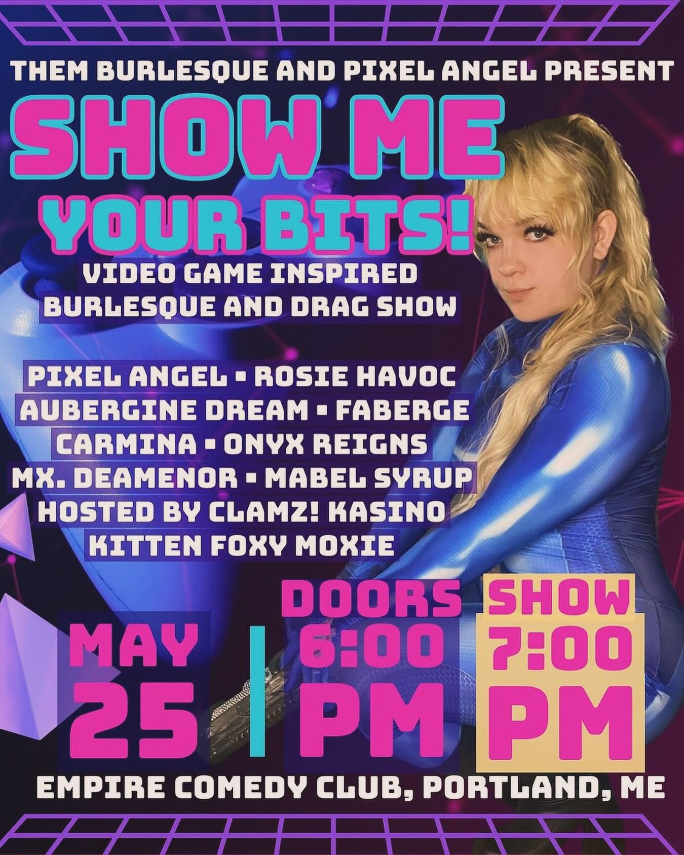 Posted @withregram &bull; @them.burlesque Prepare for a night of joystick-jiggling, button-mashing burlesque! Our performers are going to seductively power up your favorite video game characters on Saturday, May 25th. They will have you at the edge o