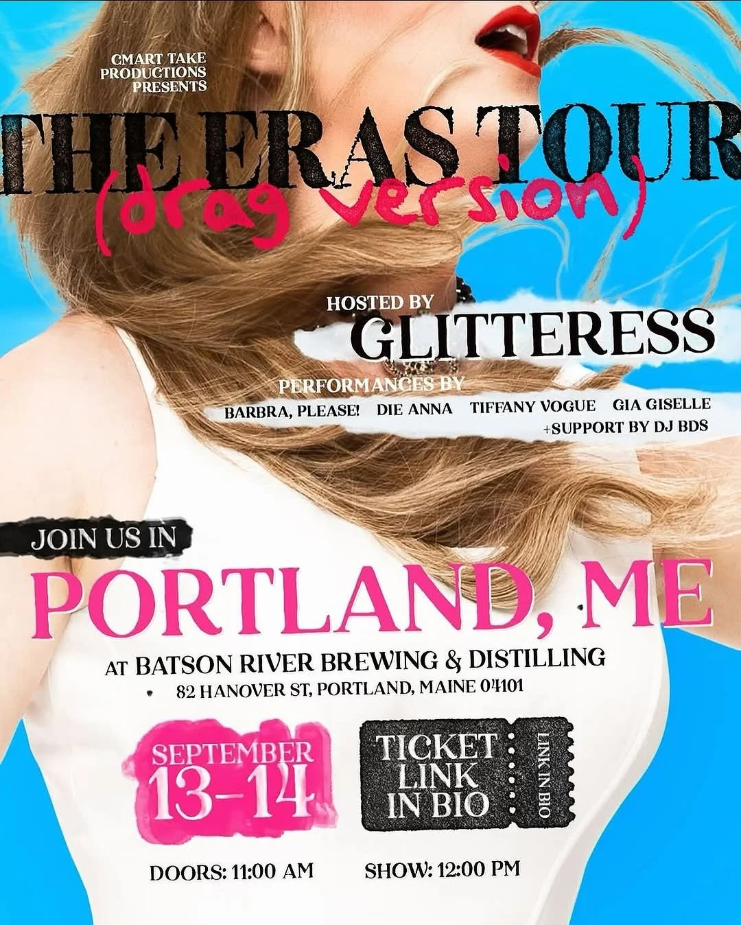 Taylor Swift The Eras Tour (Drag Version) Portland, ME 9/13