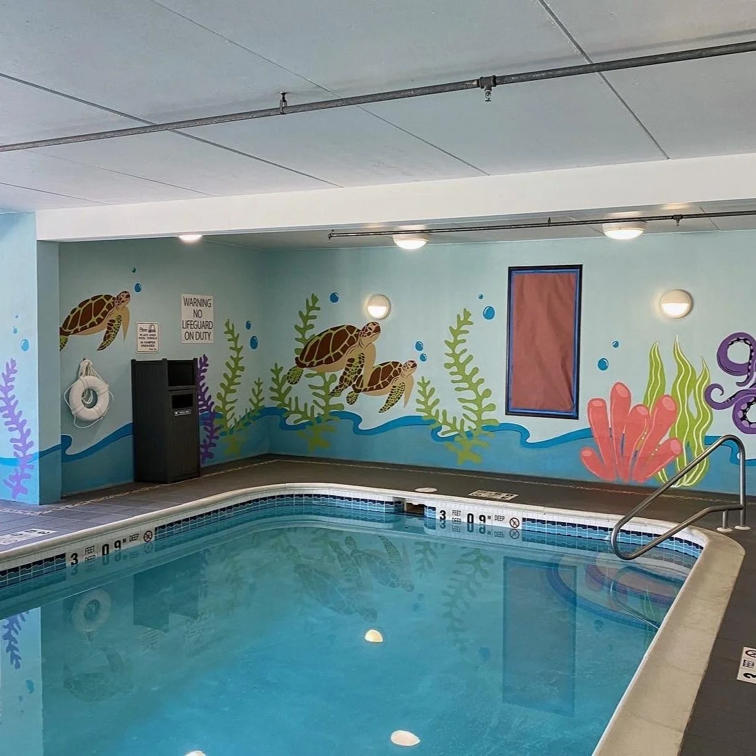 pool mural