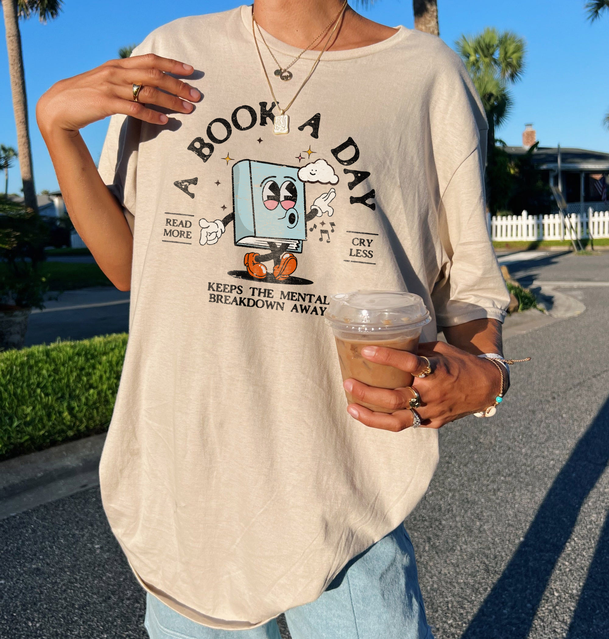 Book A Day Mental Health Bookish Shirt