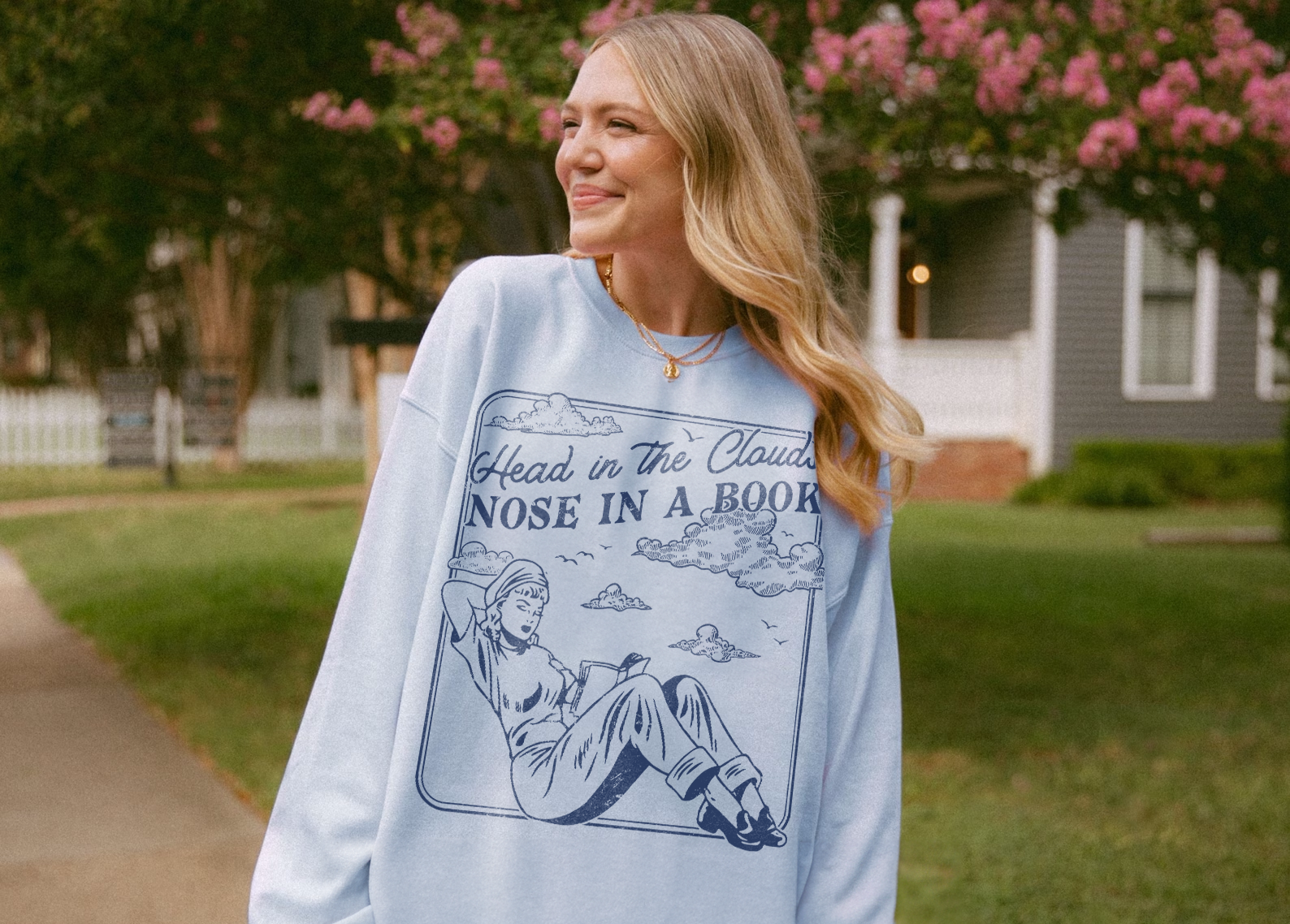 Bookish Subtle Retro Sweatshirt
