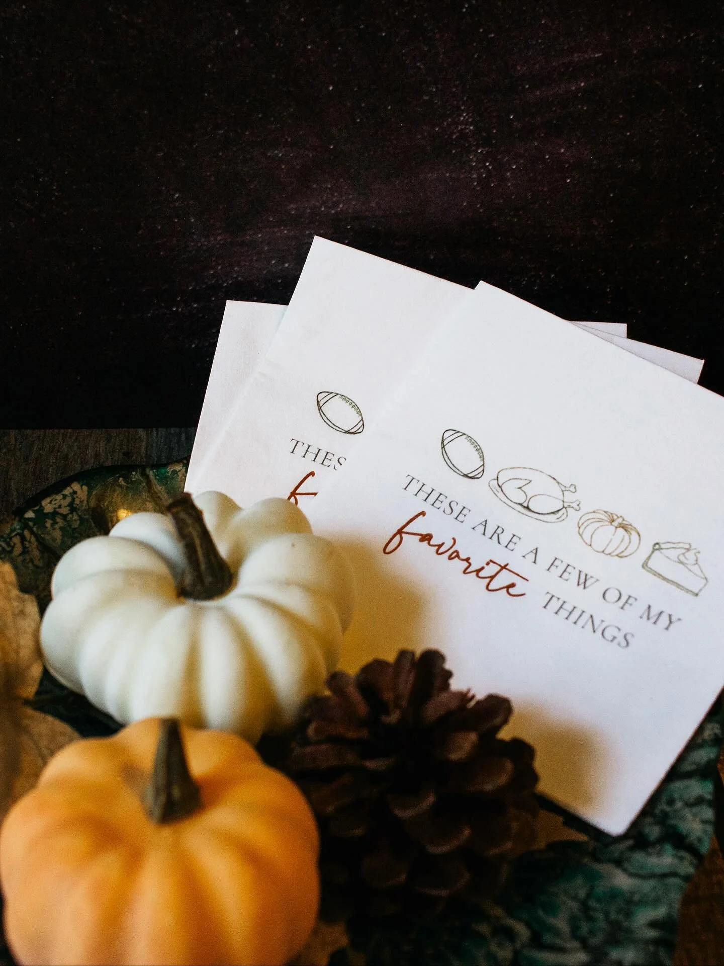 Thanksgiving countdown: 2 weeks! 🦃 Don&rsquo;t show up empty-handed - grab some of our fun cocktail napkins and holiday goodies for the perfect hostess gift (or to bring to Friendsgiving!). Shop the holiday collection now - link in bio to our shop ?