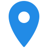 Blue location pin icon