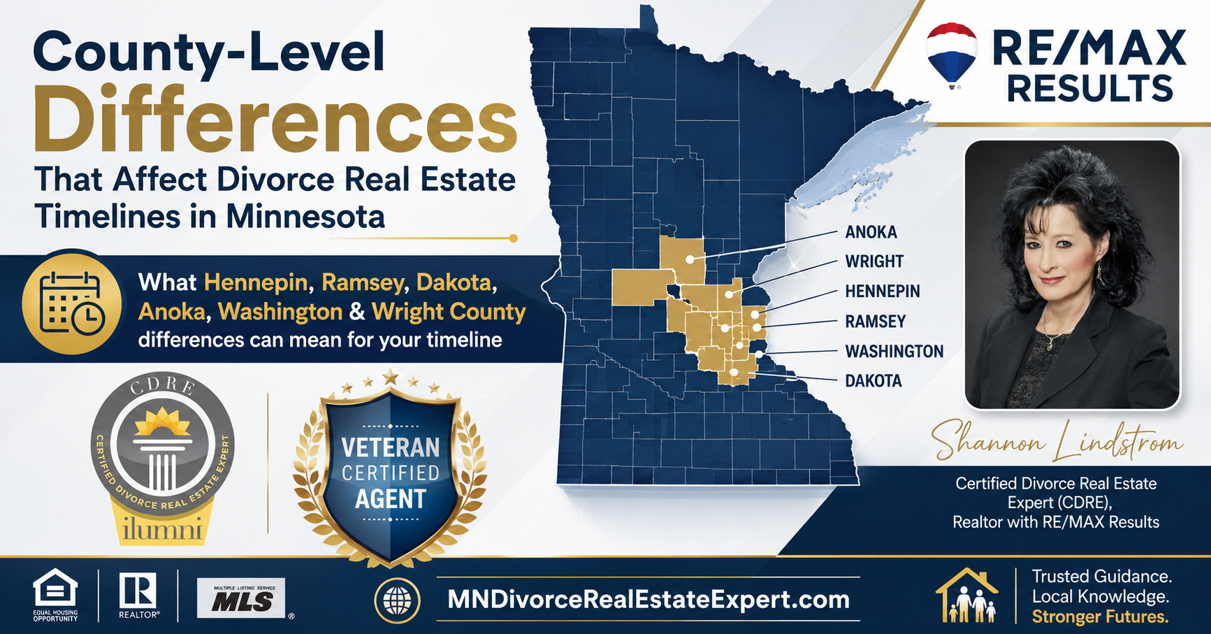 County-Level Differences That Affect Divorce Real Estate Timelines in Minnesota: Hennepin, Ramsey, Dakota, Anoka, Washington, and Wright
