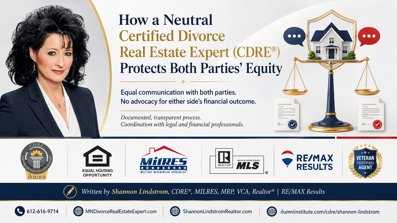 How a Neutral Certified Divorce Real Estate Expert (CDRE®) Protects Both Parties' Equity