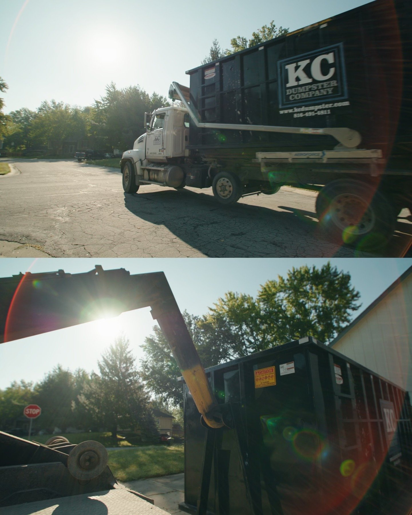 When approaching this project with KC Dumpster Company, our lens choice was of highest importance. 

From pre-production, we knew we wanted to emphasize their leadership in the trash and roll off industry, which in itself is directly tied to their ne