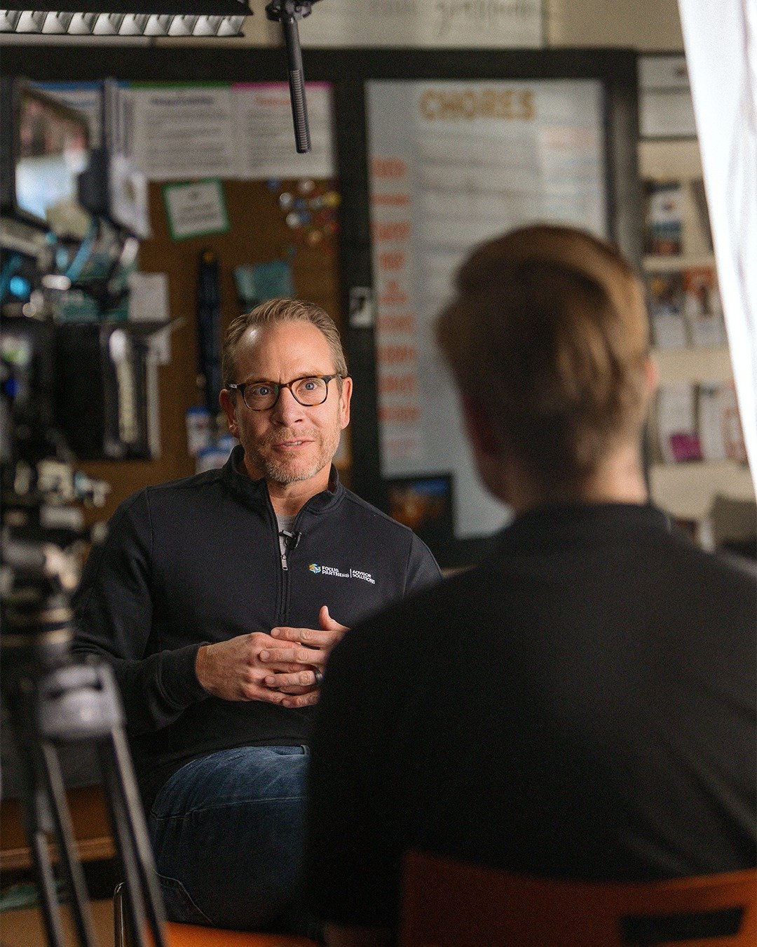 Most brands get this wrong...

An interview isn't, &quot;sit in this chair and tell us something great.&quot; That's a pretty tall task. When we produce interviews to tell stories, it's a conversation, no a script. Many times the interviewer will dis