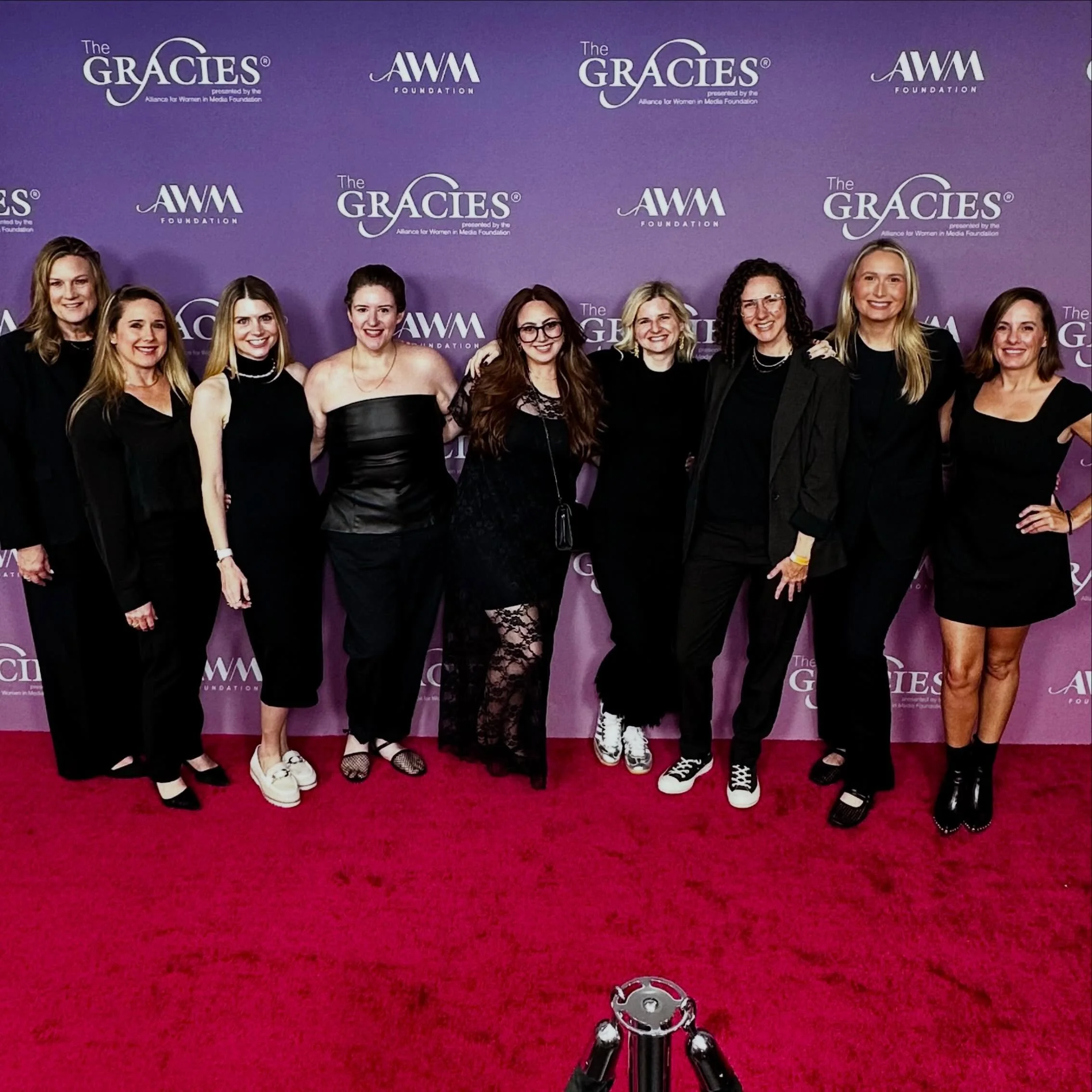 Women get sh*t DONE. 💜

The Gracies Gala couldn&rsquo;t have run more seamlessly, and that&rsquo;s thanks to an incredible all female production team. (And @michaelormacky, we love you!!!)

Grateful to have been trusted alongside my talent wranglers