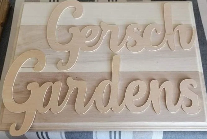 Wood with wooden decoration
