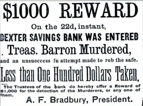 BANK TREASURERS TELL NO TAILS!