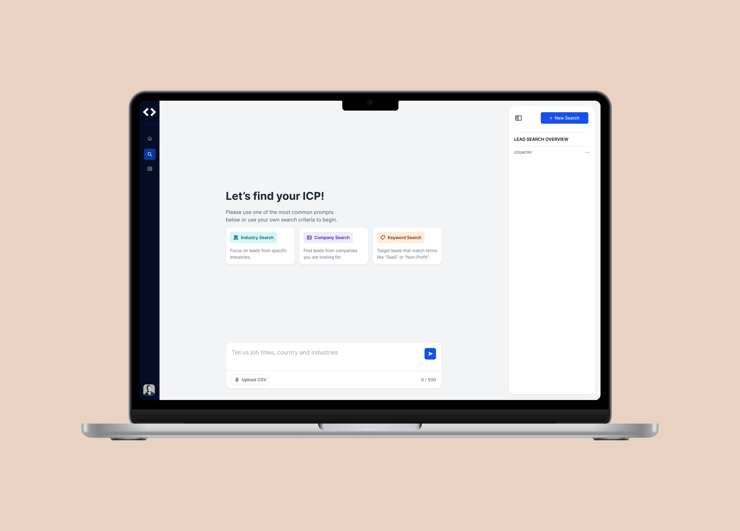 Conversational AI Sales Lead Search