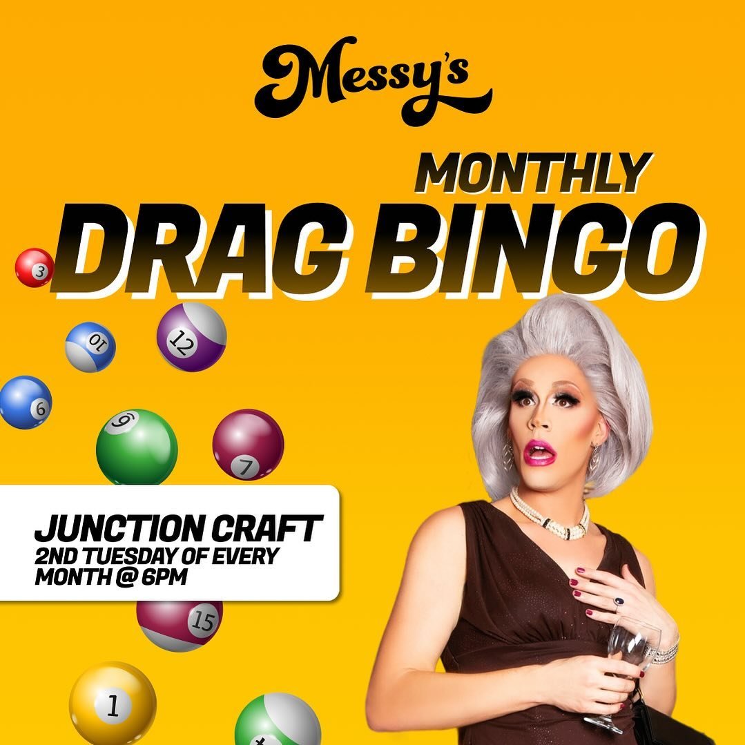 We&rsquo;re back @junctioncraft on TUESDAY, MAY 14th at 6pm for Drag Bingo! 

We have great prizes to be won including a prize back from our sponsor @loveshoptoys 

Your ticket will include a bingo card for all 4 rounds. 🎟️🔗 in bio. 

#dragbingo #d