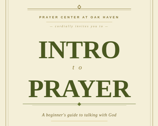 Intro to Prayer