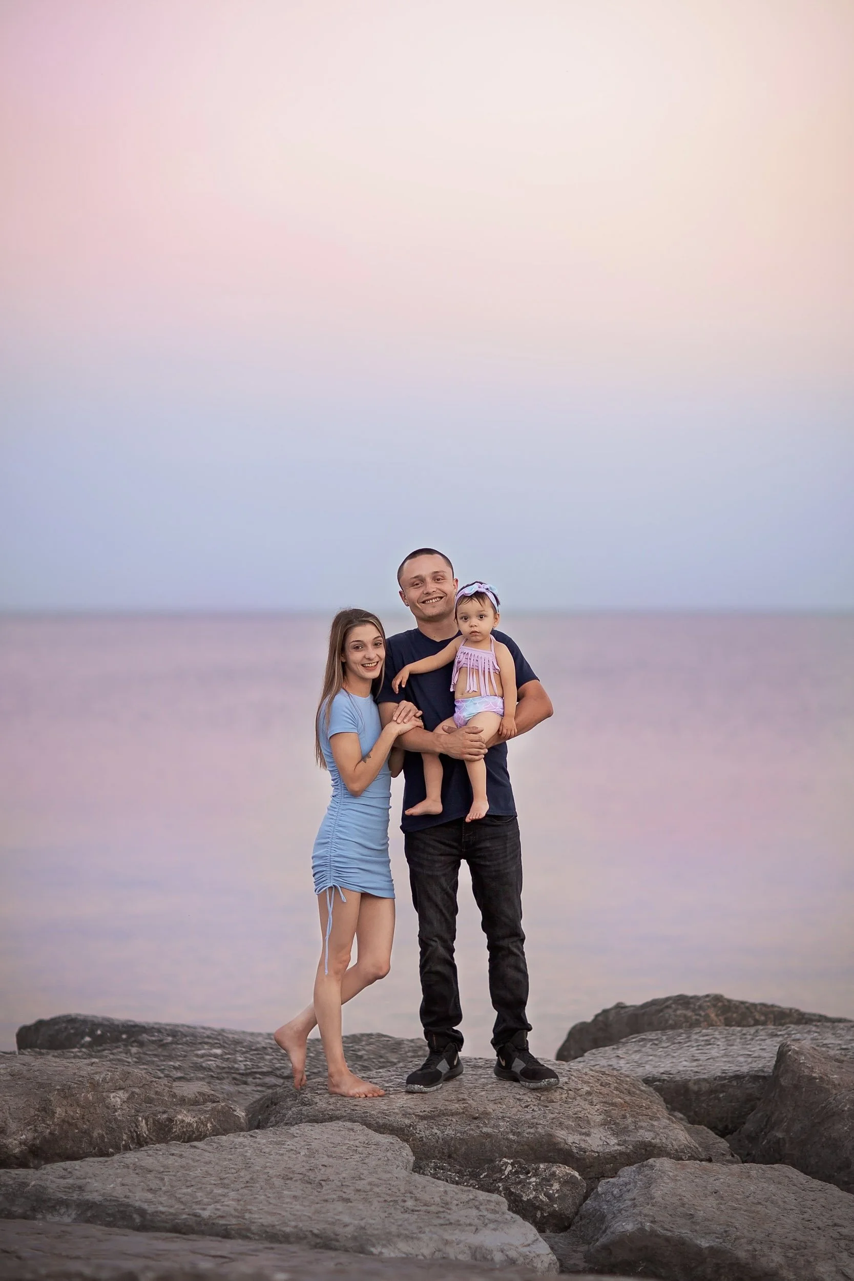 Oshawa Water Front Family Shoot Sunset