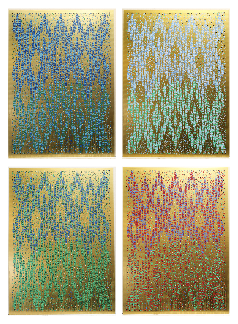 Aumārire_Harmony (full series of 4 works)  Wai_Water, Whenua_Earth, Ahi_Fire, Āngi_Air
