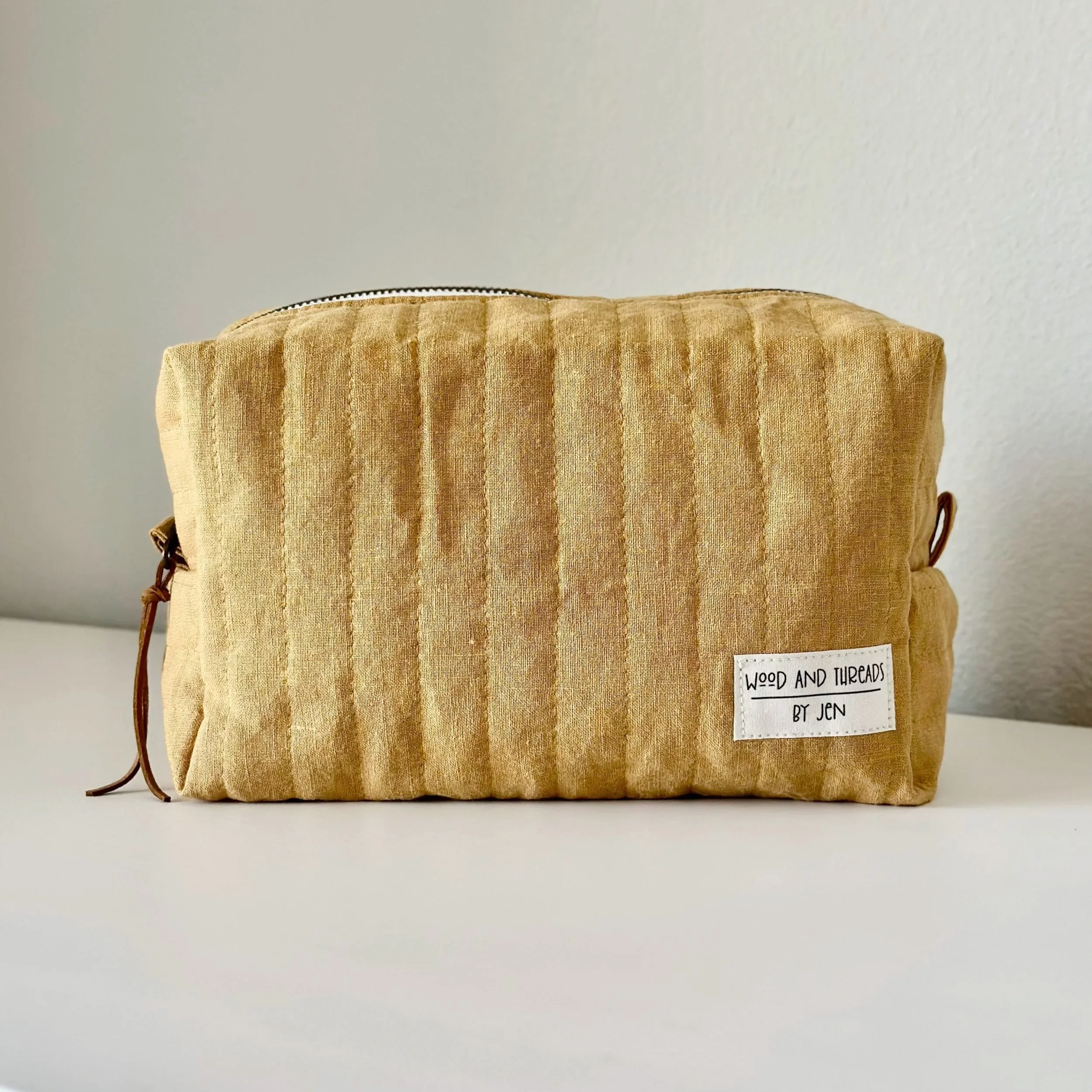 Cornfield Quilted Boxy Pouch - Medium
