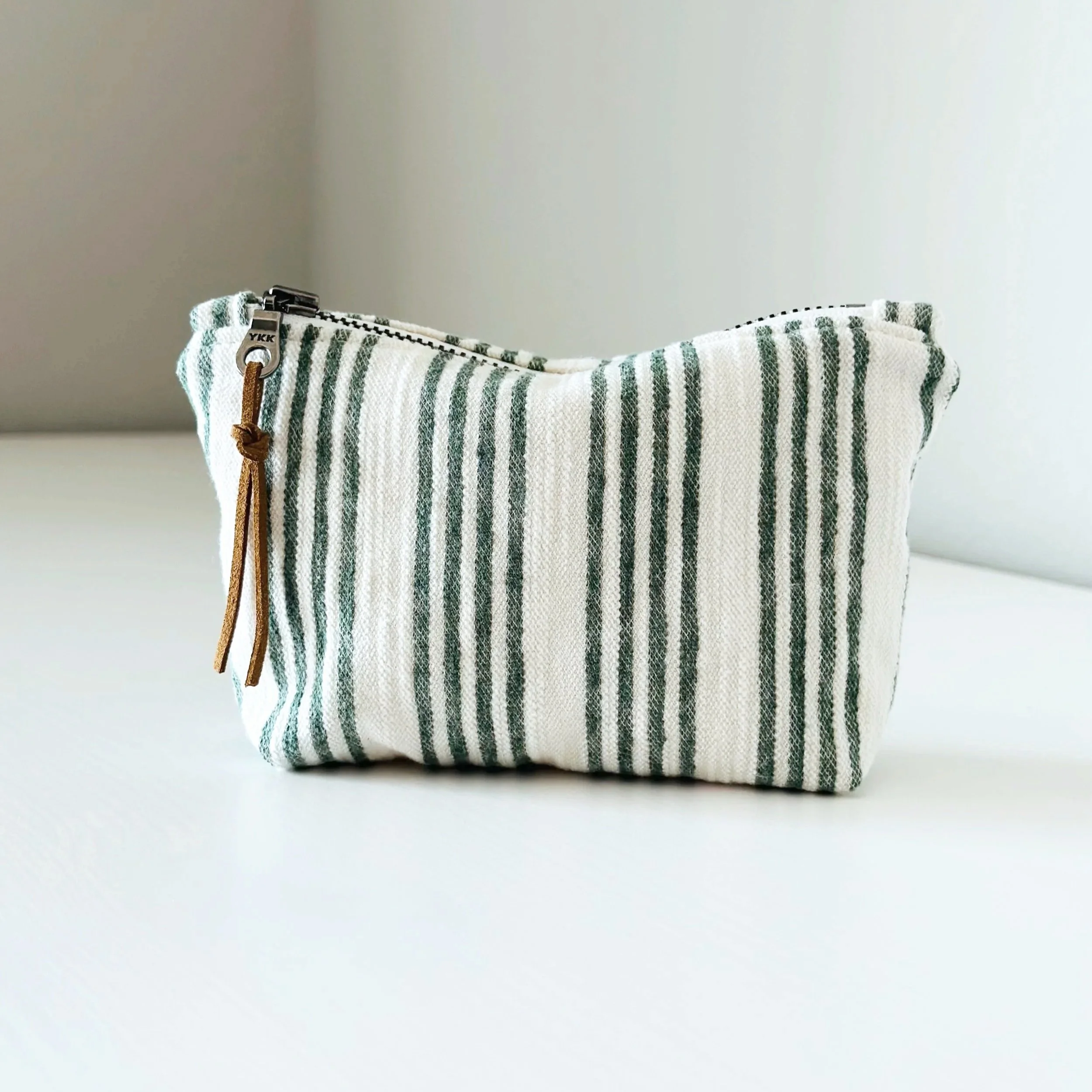 The Thrift Edit Summer 26, Green Striped Coin Pouch No. 14