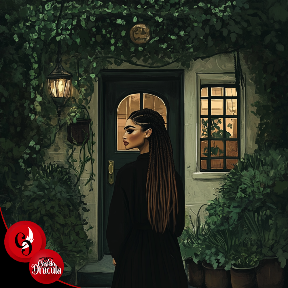 14. Castelo Vampírico: Todo aquele que pede recebe; o que busca encontra;  e, àquele que bate, a porta será aberta. — Castelo Drácula, image size:1000x1000