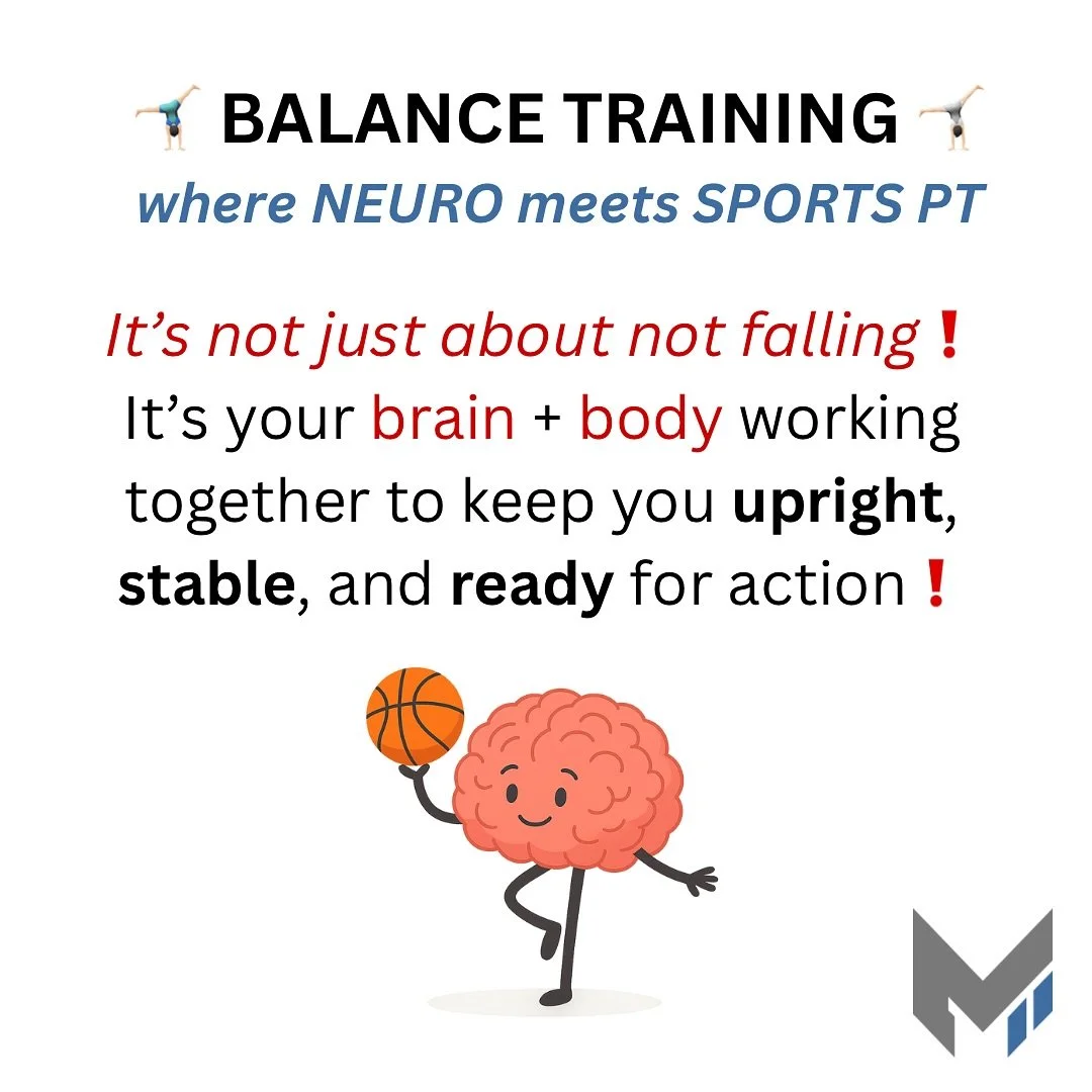 BALANCE | WHERE NEURO MEETS SPORTS PT 🧠🏀

💡 Balance isn&rsquo;t just physical&mdash;it&rsquo;s neurological❗️
💡Whether you&rsquo;re recovering from a neuro condition or chasing peak performance in sports, balance training strengthens the BRAIN-BO