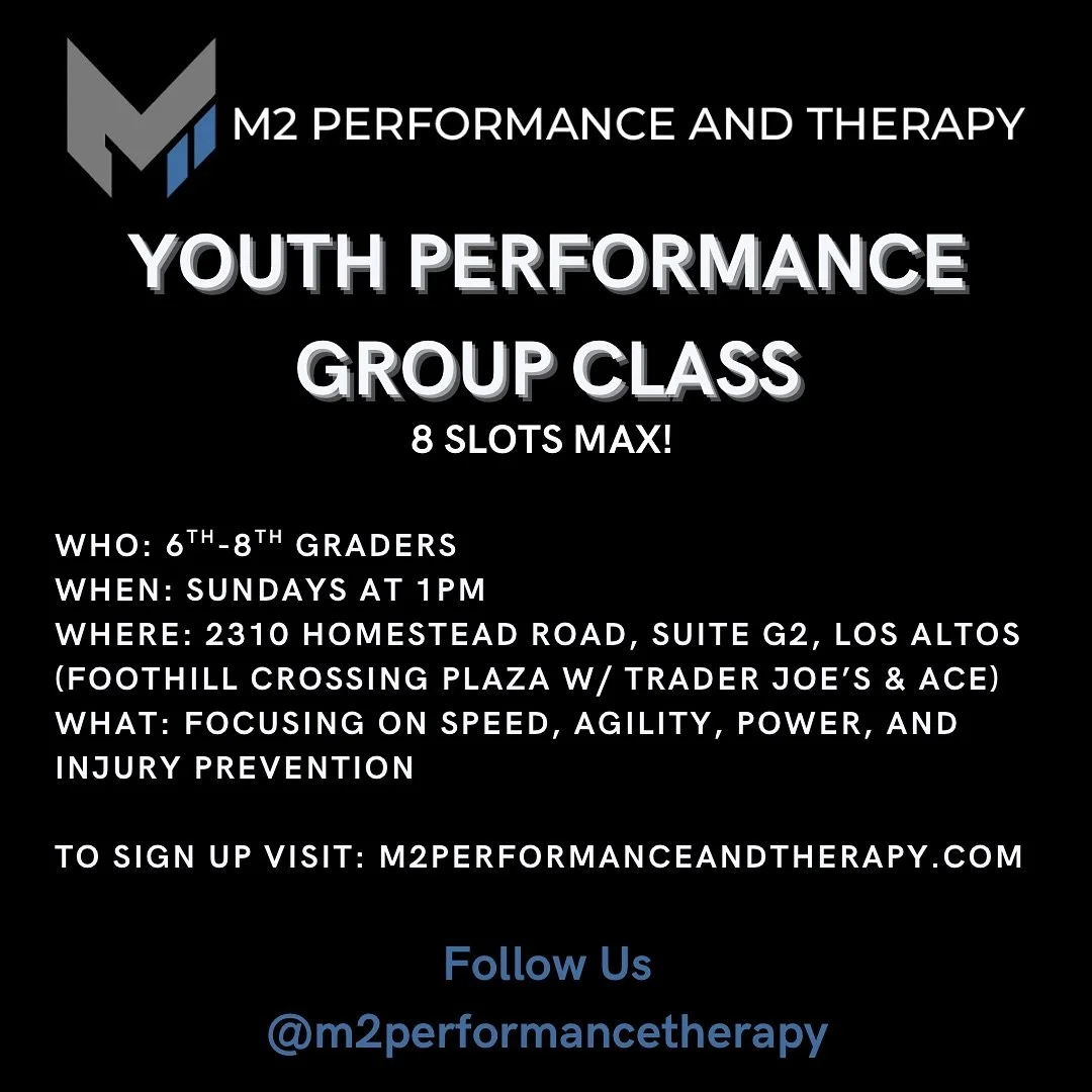 YOUTH PERFORMANCE GROUP CLASS 💪🏻🏀⚽️⚾️🏈

Link in bio to register!

#sportsperformance #injuryprevention #youngathletes #losaltos #cupertino #mountainview #sanjose #paloalto #menlopark