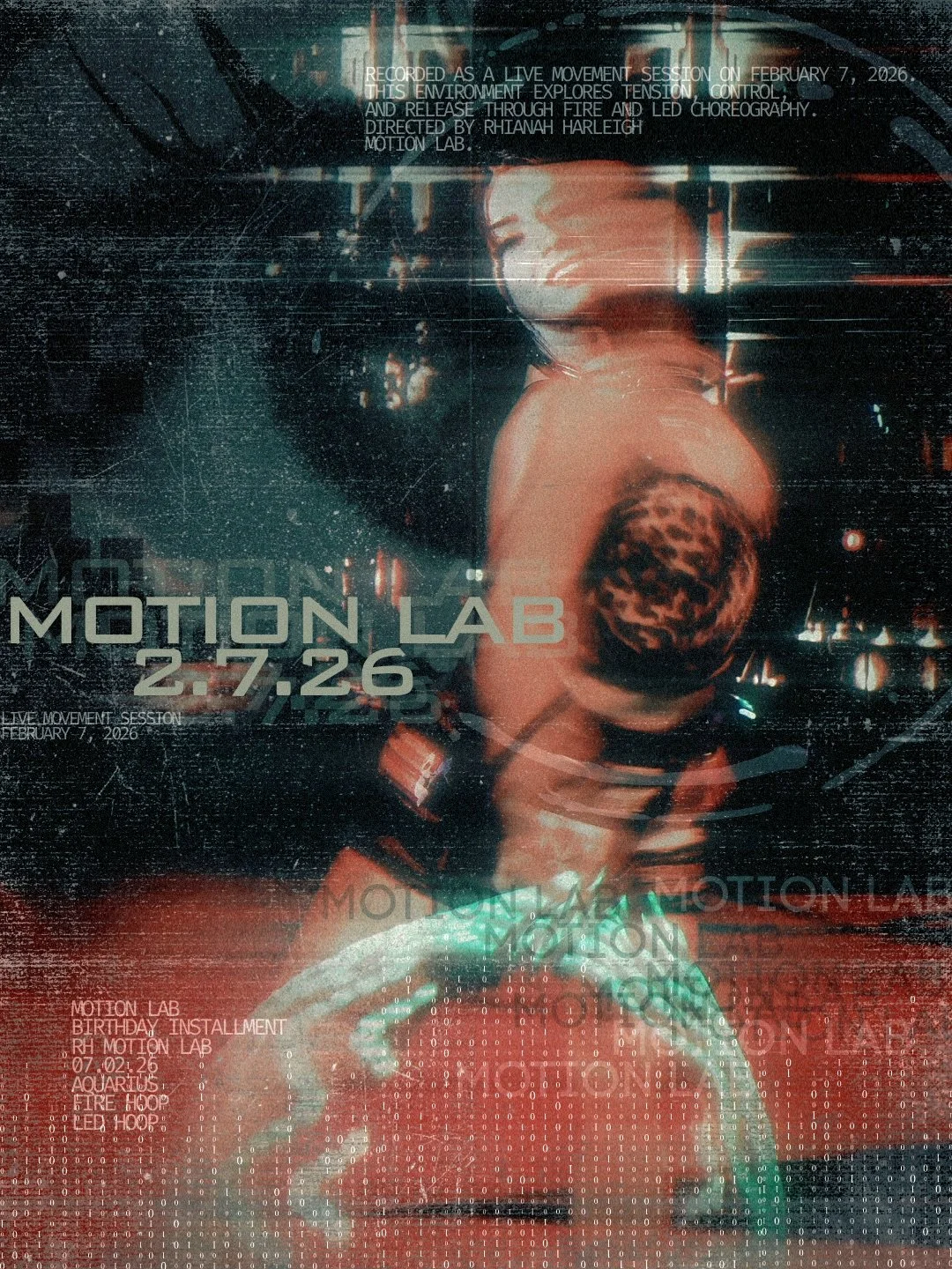 RH Motion Lab - Rhianah Harleigh's 29th birthday Lab // Fire hoop installment