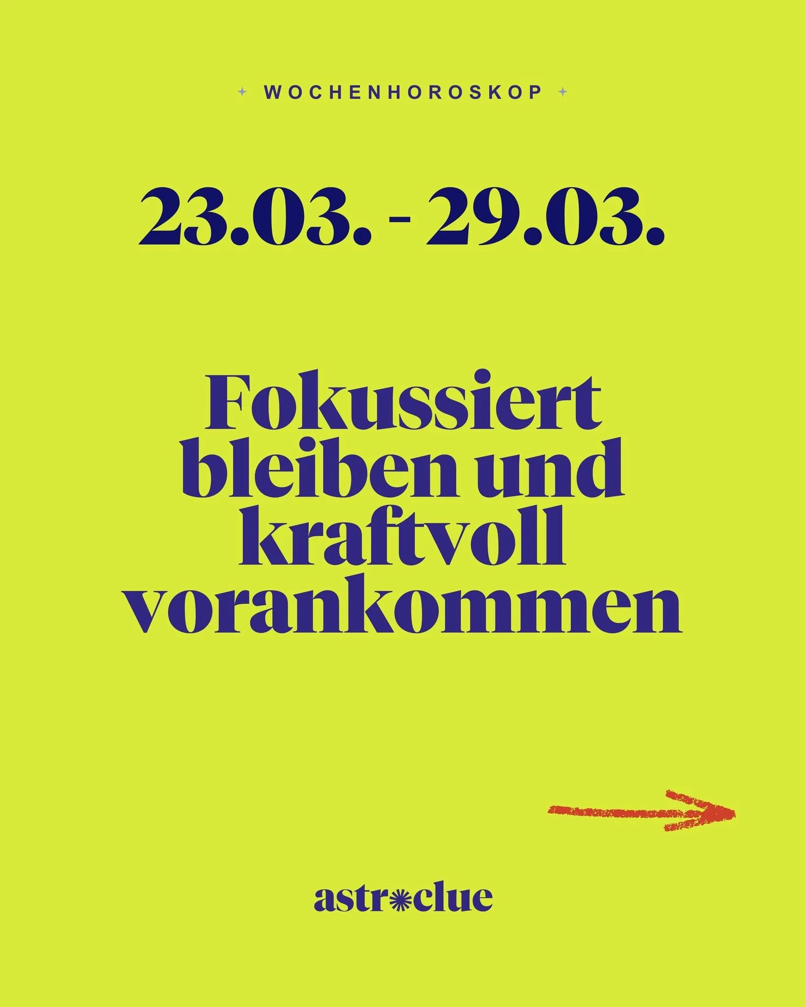 Wochenhoroskop 23.3.&ndash;29.3.:
Fokussiert bleiben &amp; kraftvoll vorankommen

Diese Woche bringt eine Mischung aus Ernsthaftigkeit und St&auml;rke &ndash; perfekt, um Dinge richtig anzupacken.

Sonne + Saturn &ndash; Fokus, Verantwortung &amp; kl