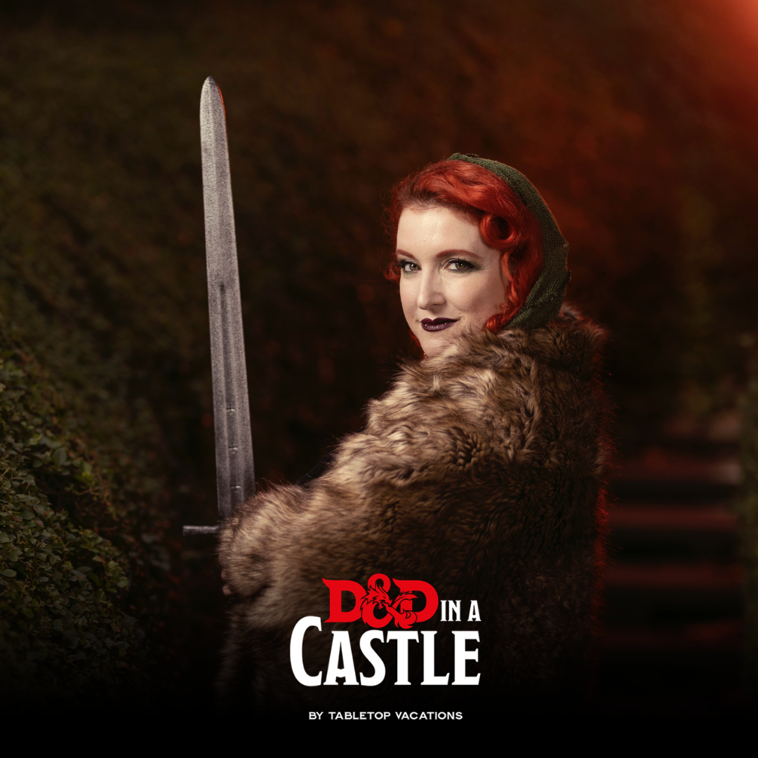 Female holding a sword