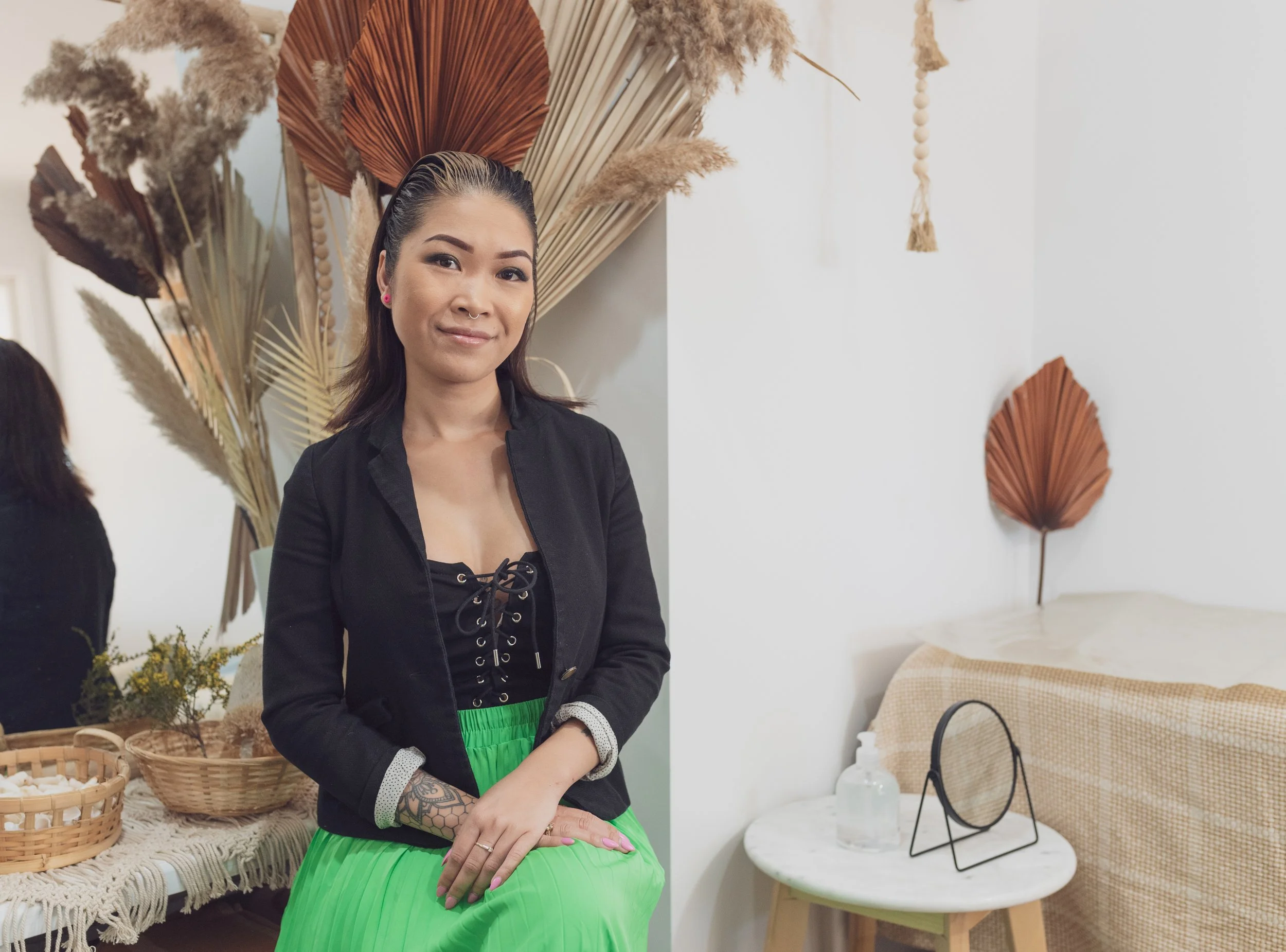 Local Lash & Beauty Expert Anneca in her home studio