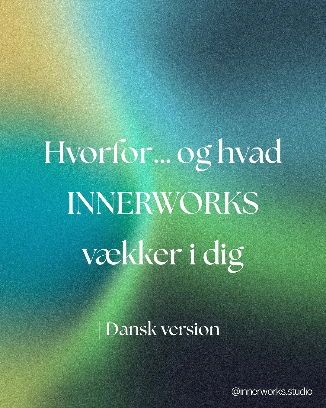 N&aring;r din energi er i flow - er der flow i livet. N&aring;r den er blokeret, f&oslash;les dele af livet fastl&aring;ste, tunge eller ude af balance.

INNERWORKS hj&aelig;lper dig med at genetablere forbindelsen til din krop, din energi og din ess