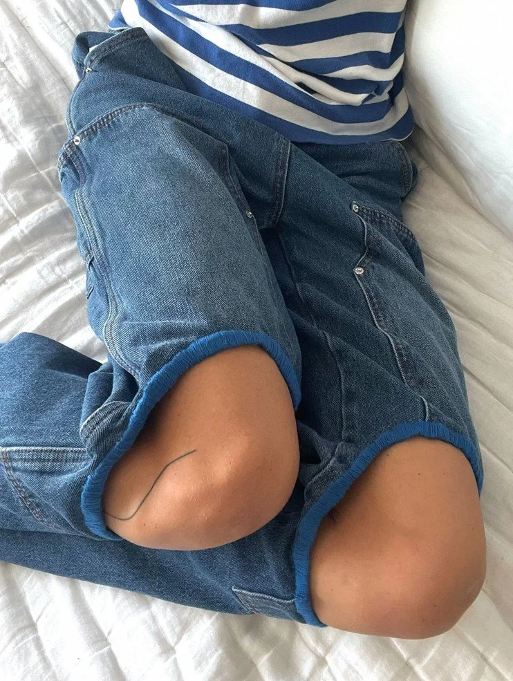 stitching on jeans