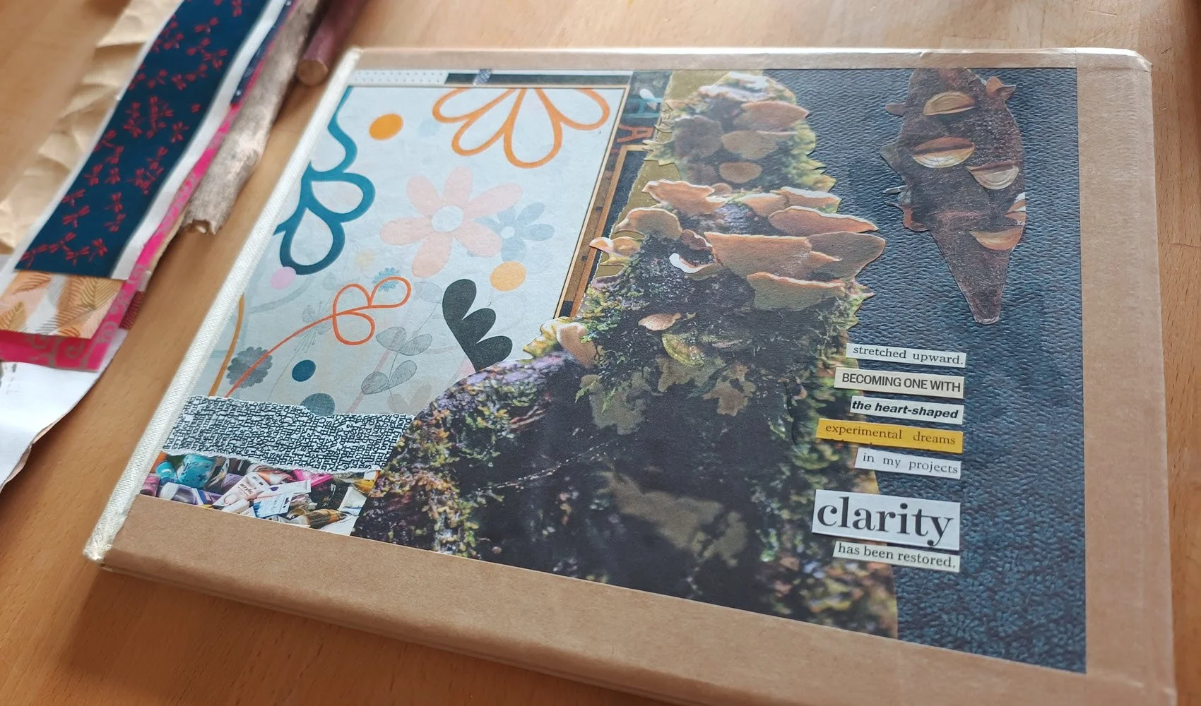 a children's book turned into an altered book with a personalised cover art