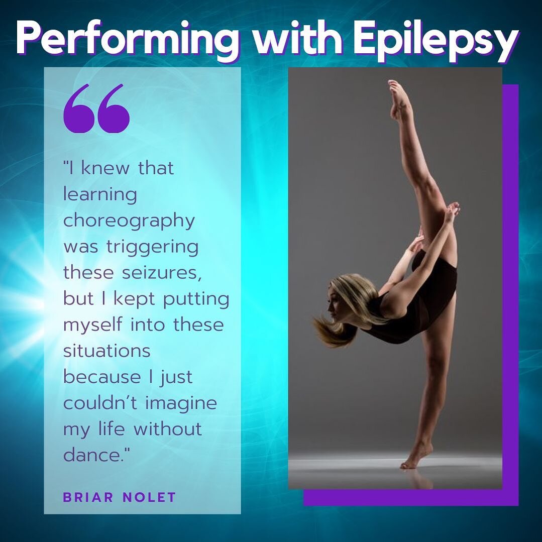 Briar Nolet (@briarnolet), professional actor &amp; dancer who competed at World of Dance, shares her Epilepsy journey &amp; how she continues to perform while managing seizures. She&rsquo;s truly an #EpiArtist inspiration 💜

#epilepsy #epilepsyawar