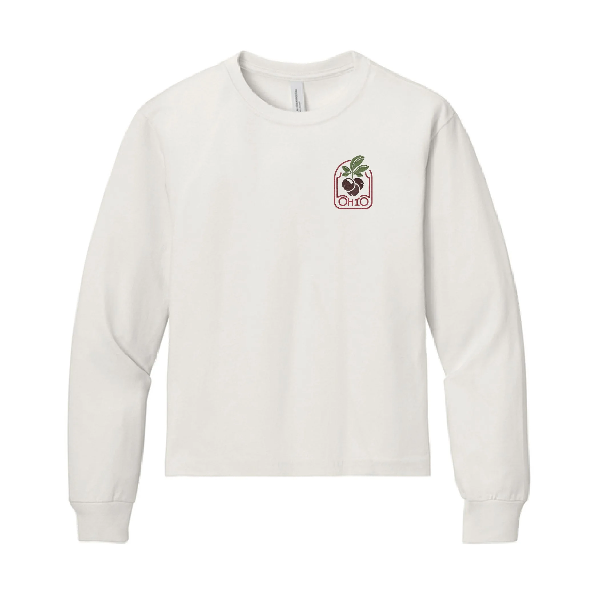 Ohio Buckeye Embroidered Long Sleeve - Youth