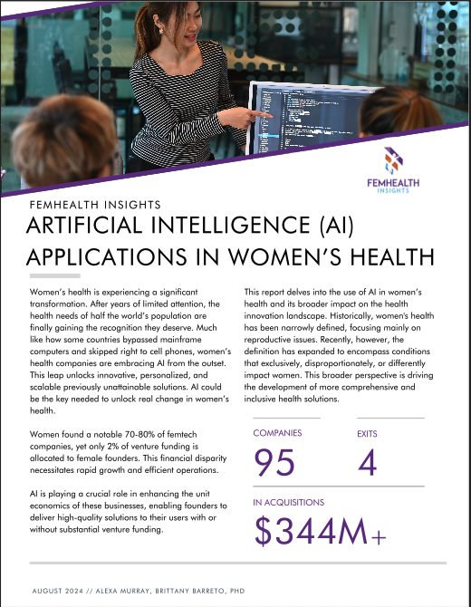 Women's Health Artificial Intelligence (AI) Report