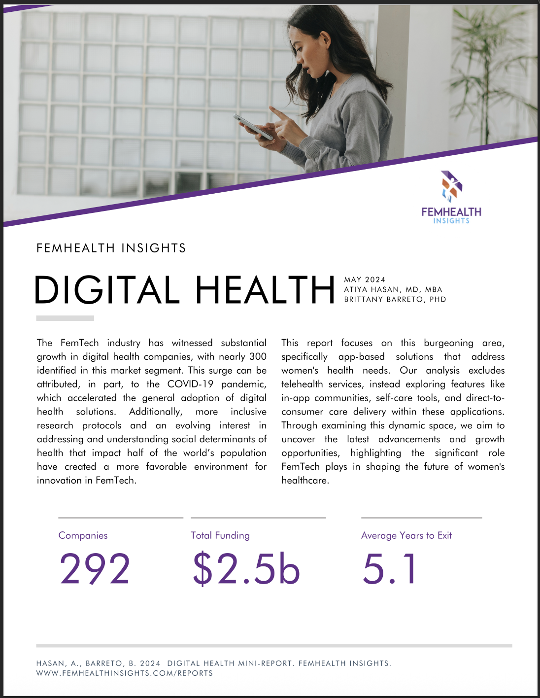 Women's Health Digital Health Report