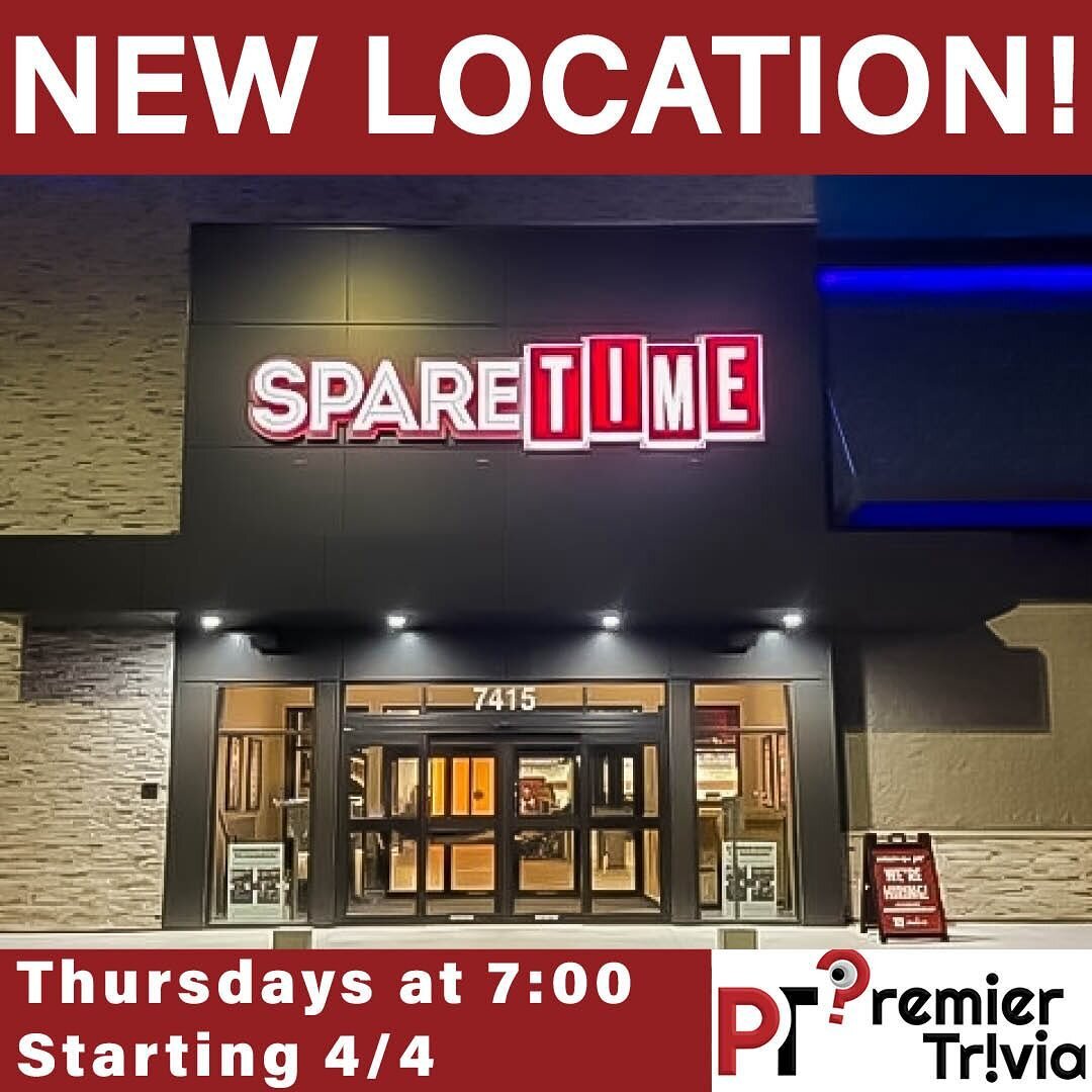 Another one! That&rsquo;s right&mdash;yet another new location will be premiering their first weekly trivia show this week! Head to @sparetimemadison this Thursday (and every Thursday) at 7:00pm to get your trivia on.