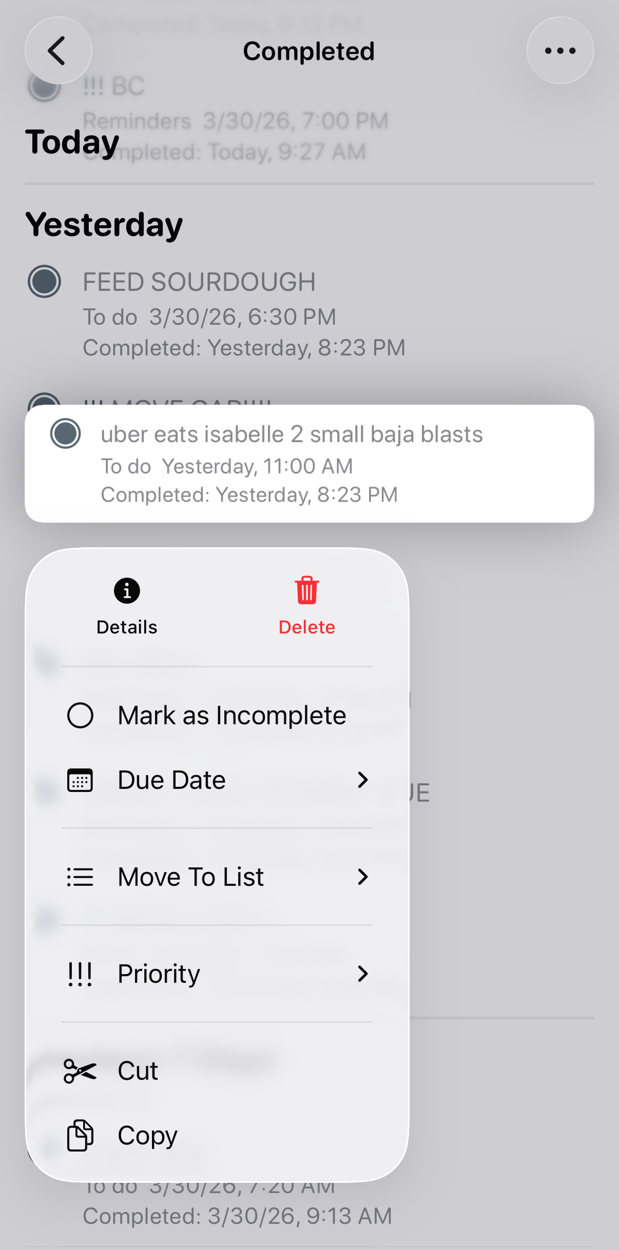 zoe's to-do list (4/1)