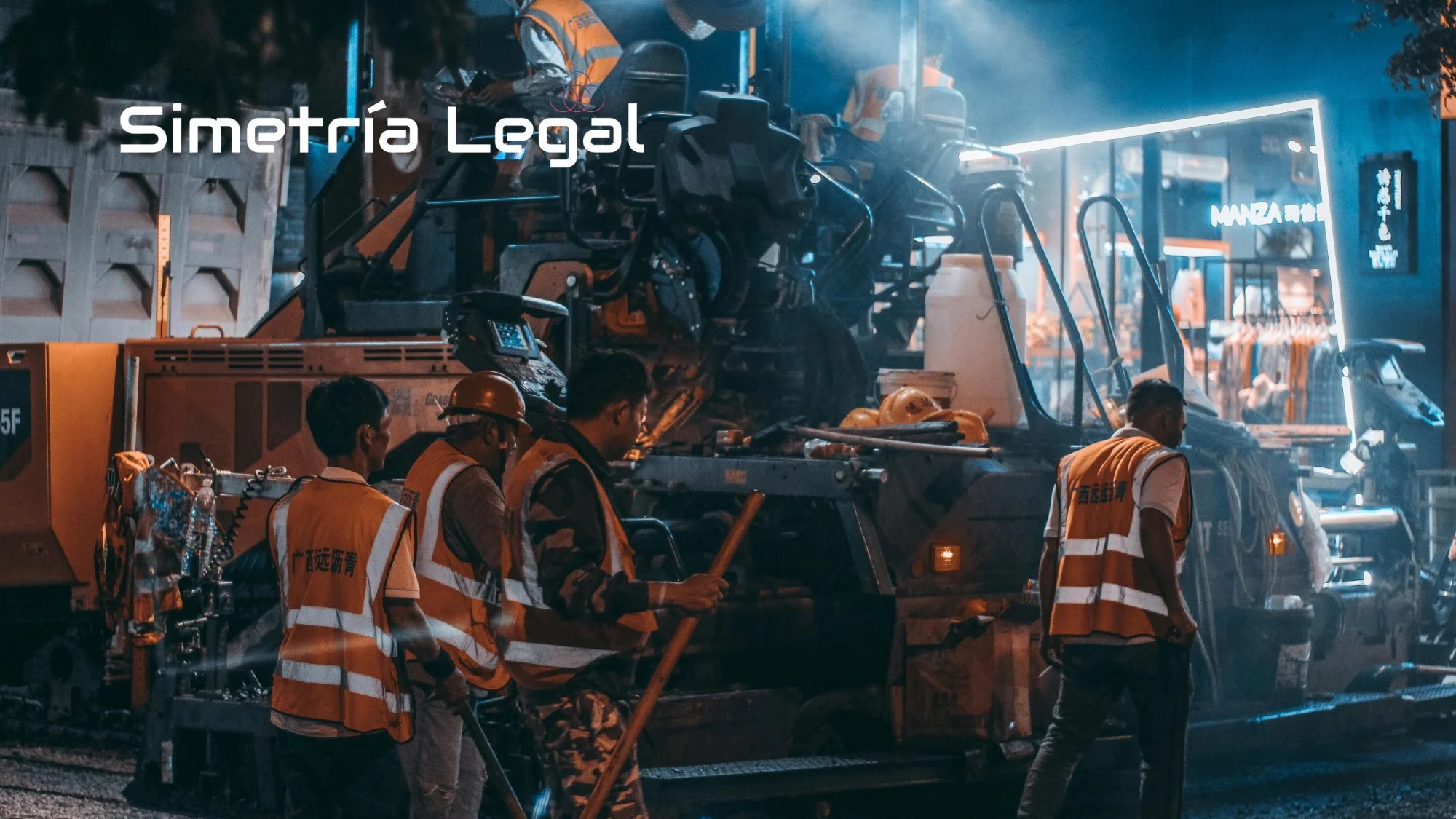 Representación visual de la ejecución de obras de infraestructura y naves industriales, sujetas a auditorías de materialidad, cumplimiento del REPSE y registros del SIROC por Simetría Legal