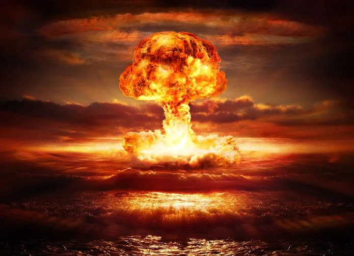 fireball from the Trinity Test on July 16, 1945