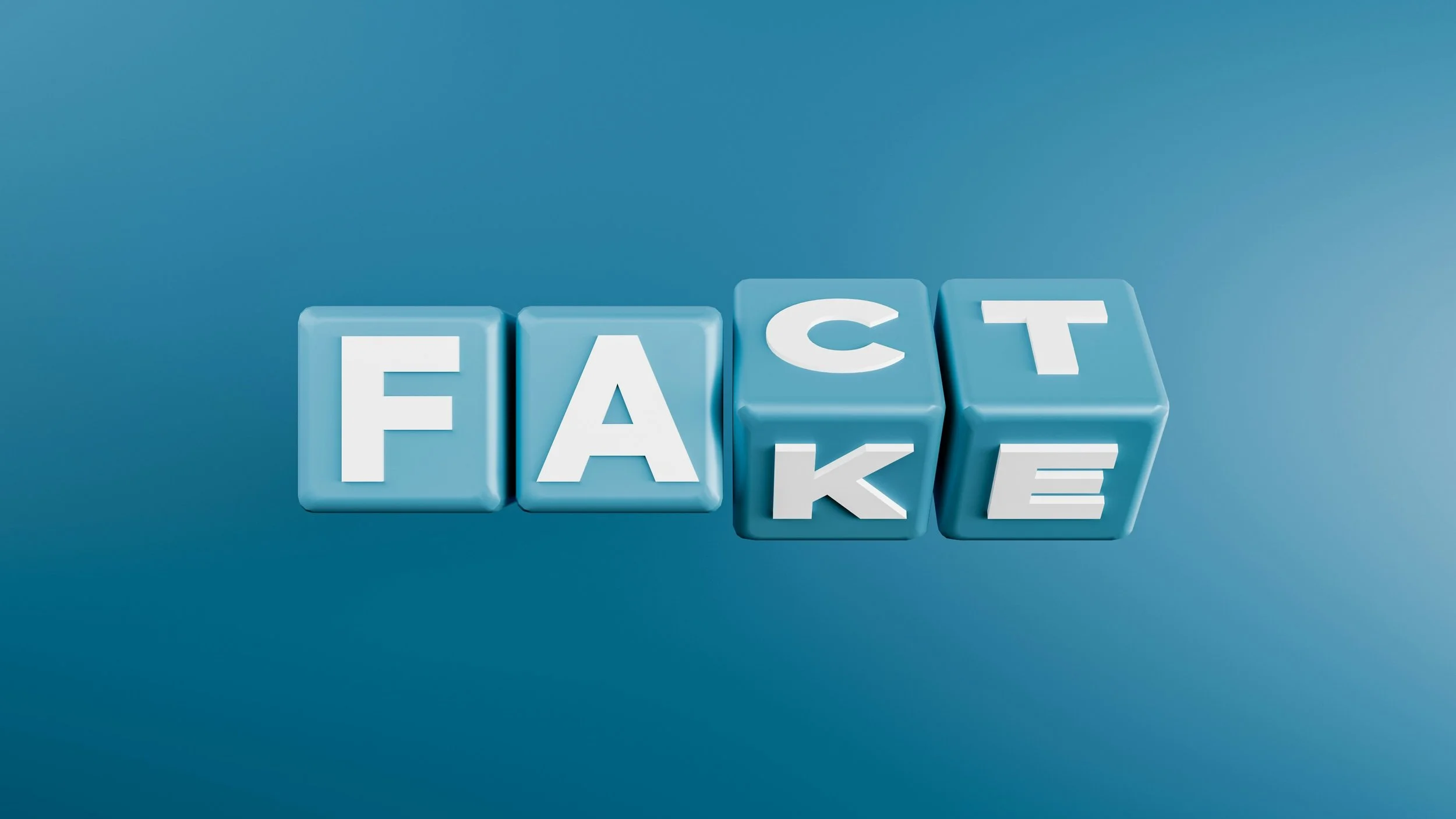Fact Versus Fake in Block Letters