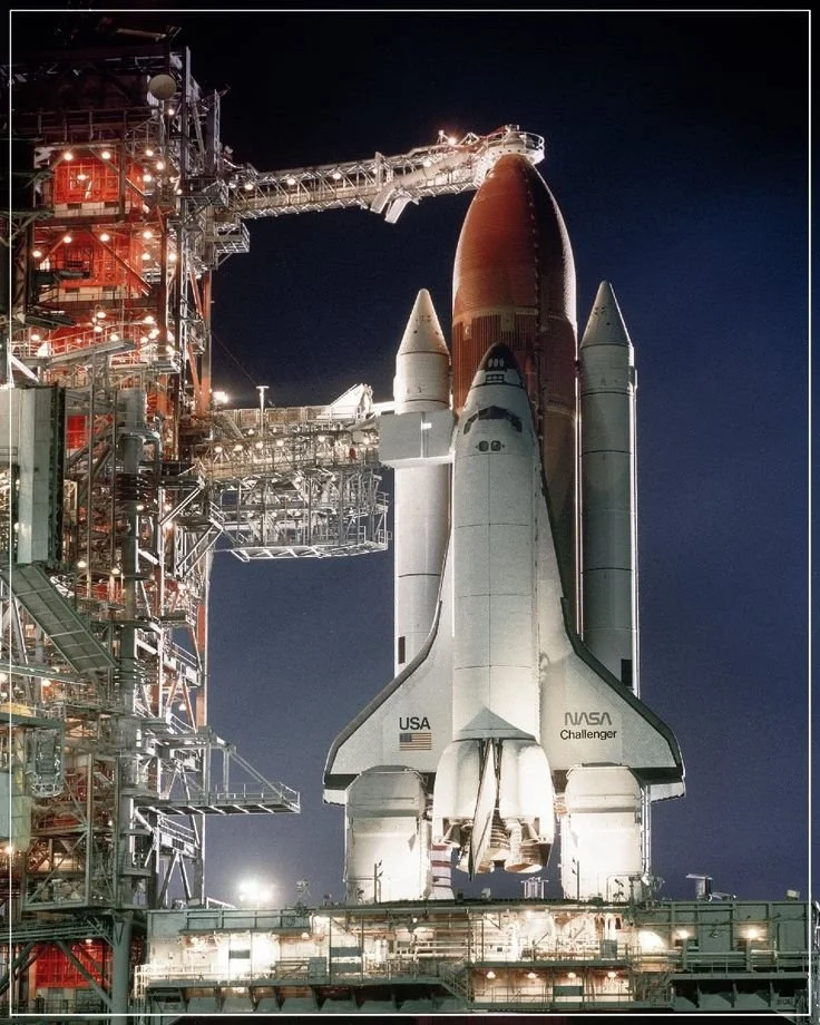 Space Shuttle Challenger on Launch Pad