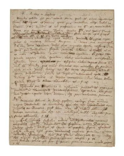 page of Isaac Newton's alchemical writings