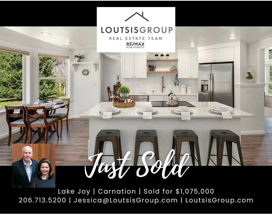 JUST SOLD | Carnation | $1,075,000

Congratulations to our Sellers on the sale of their home! We wish them all the best with their next adventure and hope they enjoy their new lake home. 

We are thankful to our long time Clients who trust us to assi